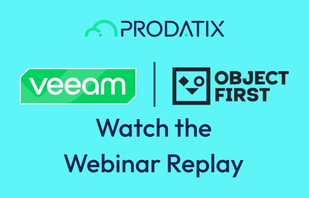 PDX Webinar Replay Card Prodatix Veeam Object First | Prodatix